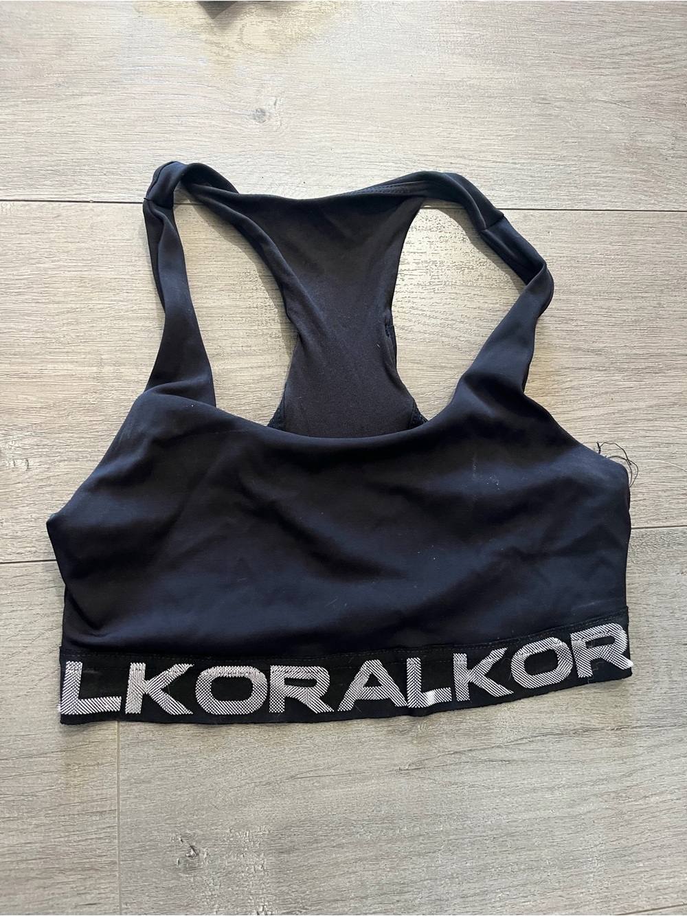 Black Sports Bra with Branded Elastic Band